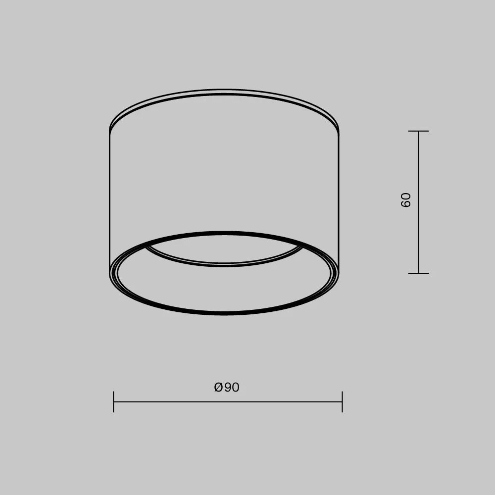 Spot aplicat din Aluminiu Alb D9xH6cm 8W 3000k 1020lm IP20 Vega