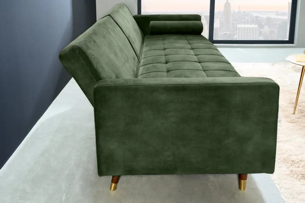 Canapea tapitat cu Catifea Verde L196cm Couture