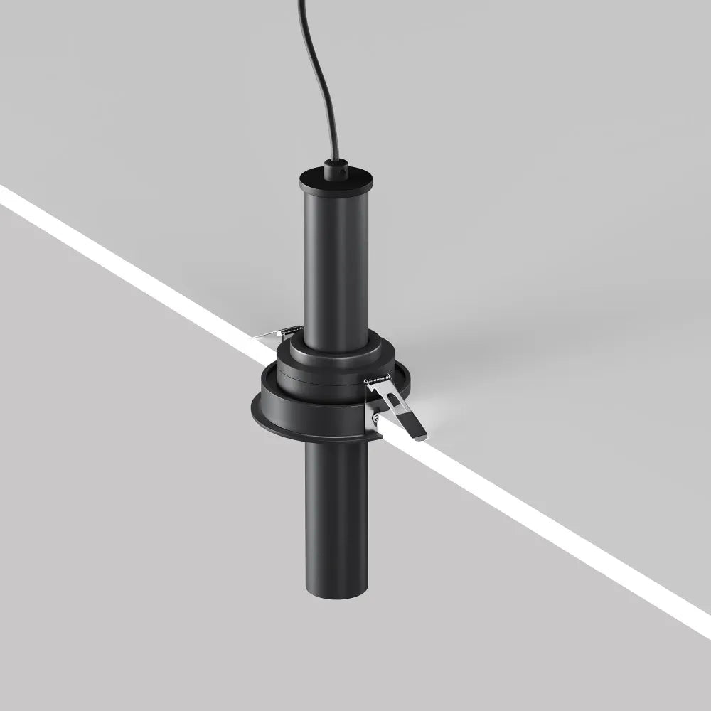 Spot incastrat din Aluminiu Negru H21.6xD3cm 7W 460lm 3000k Focus T