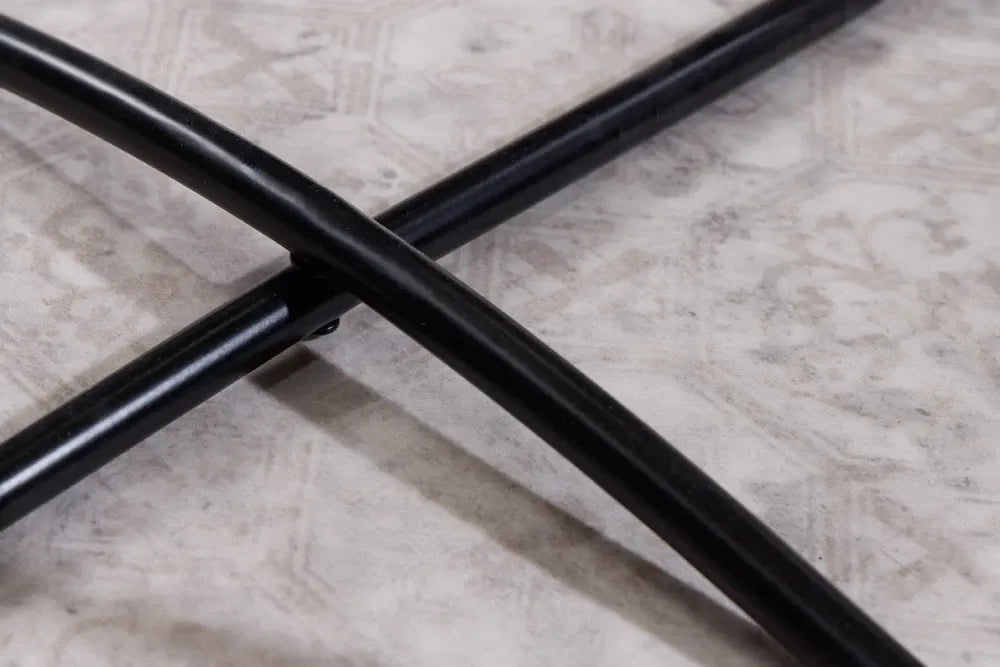 Masuta laterala din Metal Negru L40xH49cm Casablanca