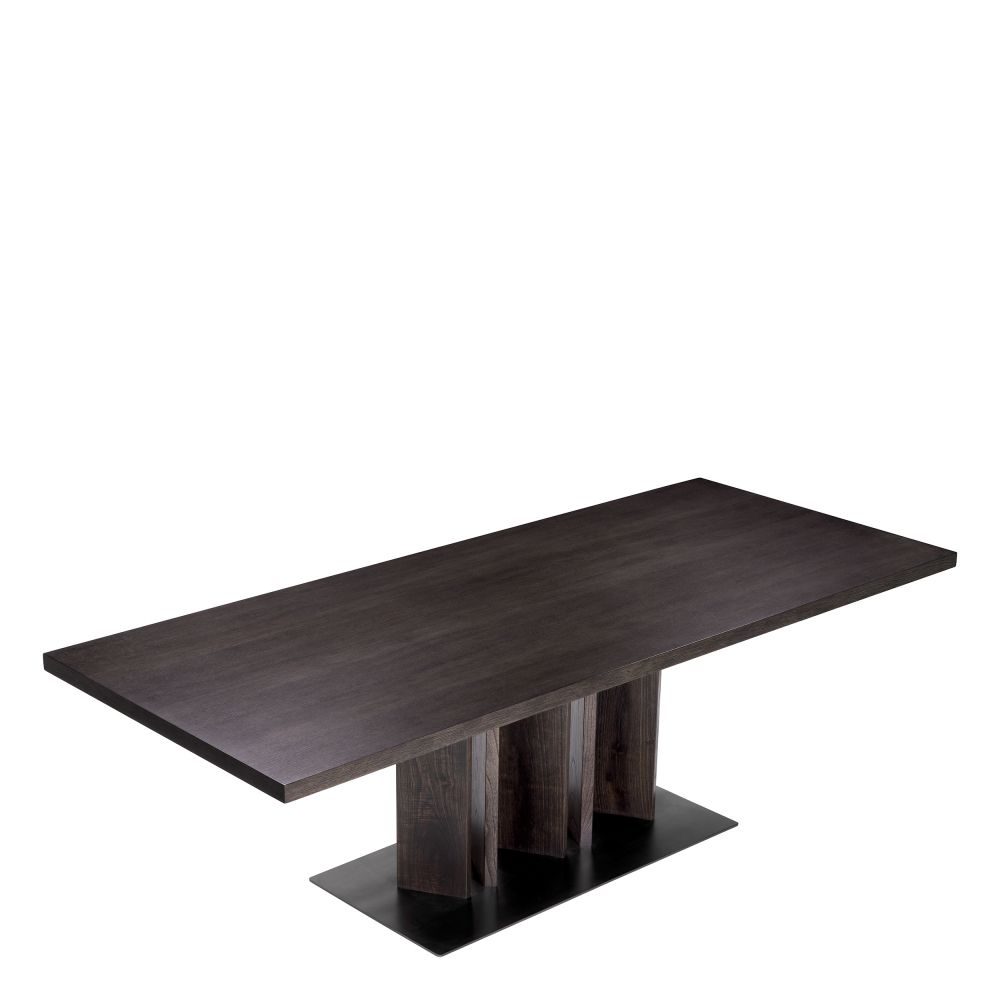 Masa Dreptunghiulara Julius Eichholtz din Furnir de stejar Maro de 6-8 persoane L240xH76cm