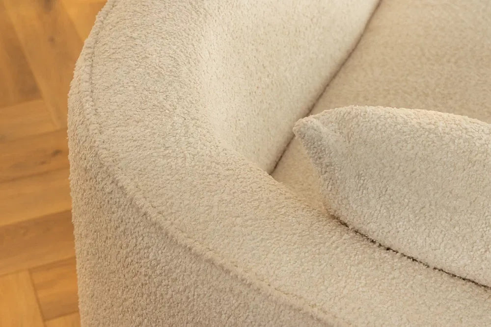 Canapea 3 locuri tapitat cu Stofa boucle Bej L330cm Atelier