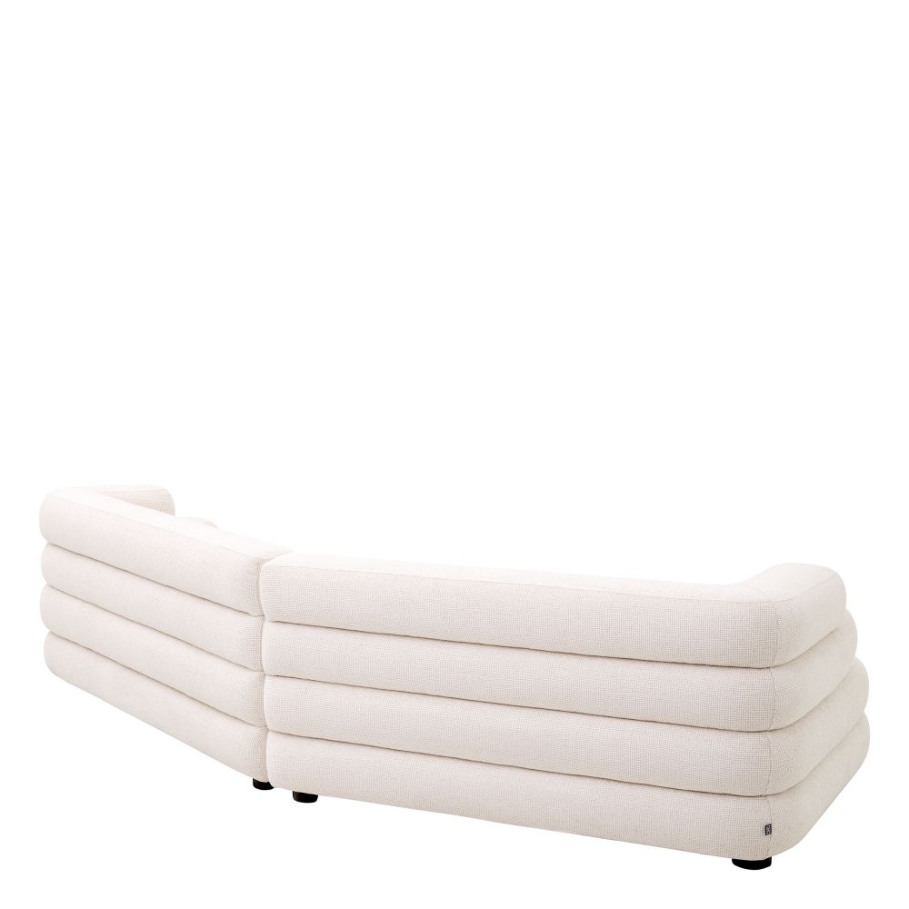 Canapea fixa Malaga L Eichholtz din Stofa Lyssa Alb L300cm