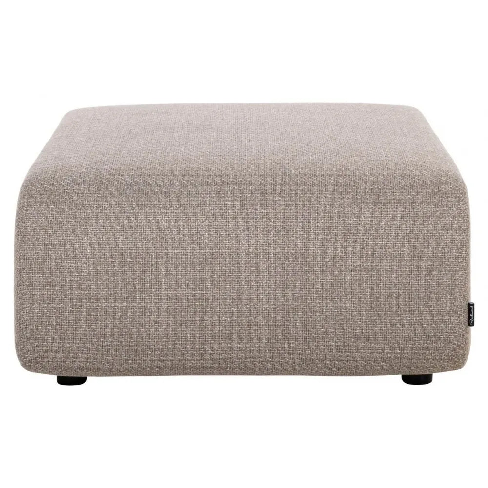 Puf de exterior din Stofa Grej si Metal Negru L99xH40cm Dawson Richmond interiors