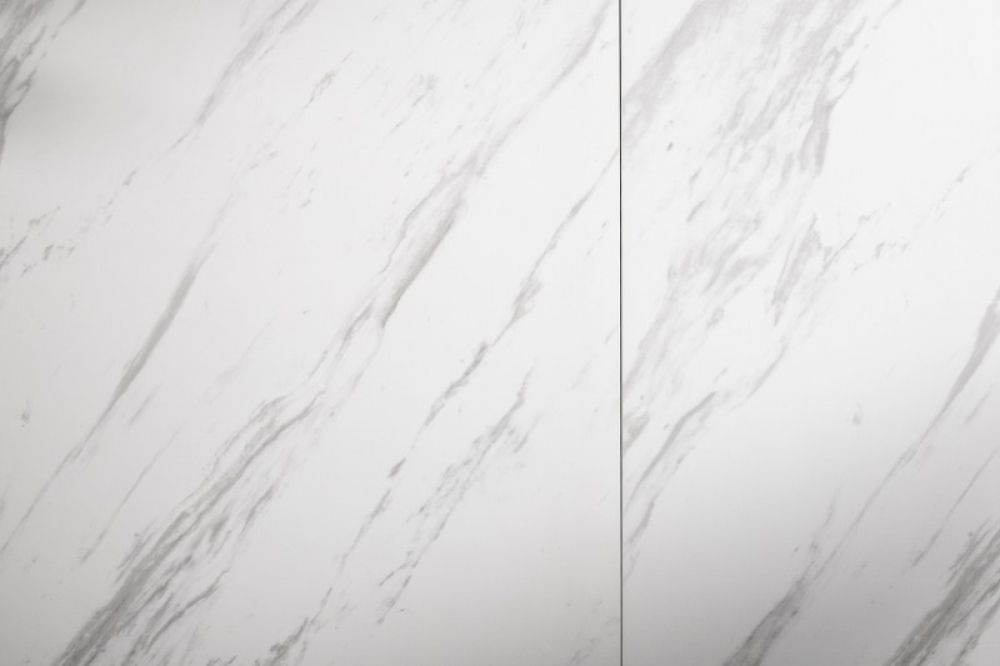 Masa extensibila dreptunghiulara din Ceramica Alb/Gri de 8-10 persoane L180/260x100cm Prometheus