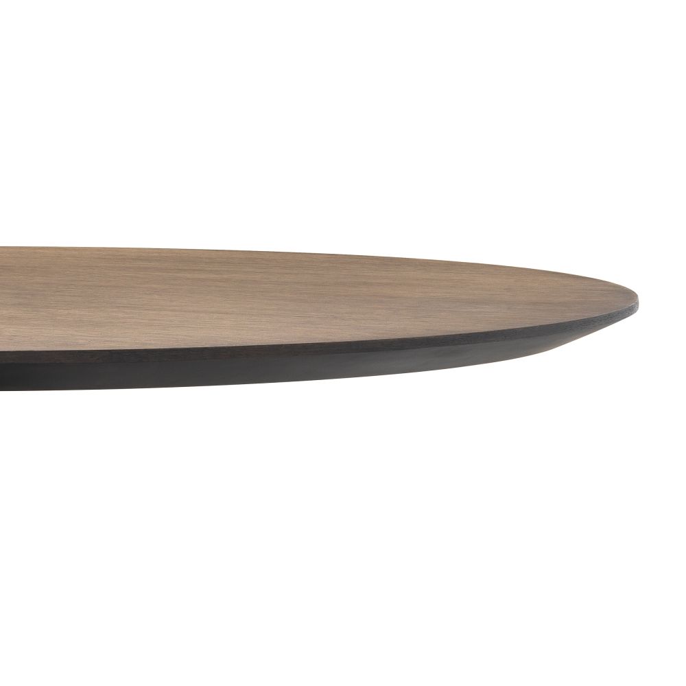 Masa Rotunda Genova Eichholtz din Furnir de stejar si Marmura Maro/Maro de 4 persoane D120xH77cm