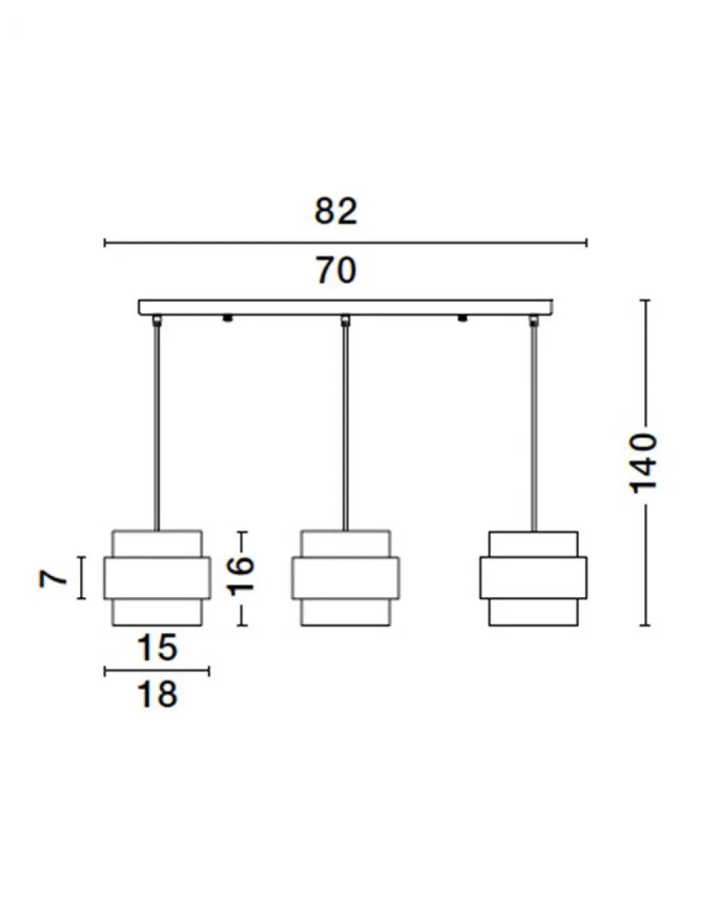 Lustra structura din Metal Auriu si abajur din Sticla Fumuriu H140xL82cm IP20 SIANNA