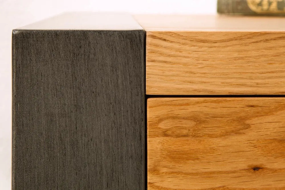 Comoda din MDF Maro si Metal Negru L200xH81cm Thor