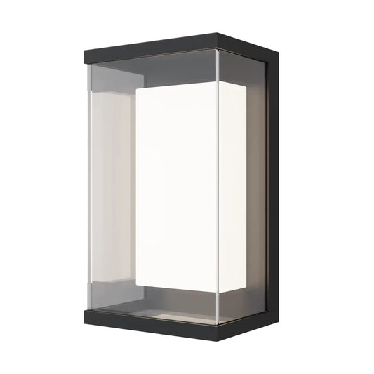 Aplica perete din Aluminiu Negru H26.5xL15.2cm Baker Street