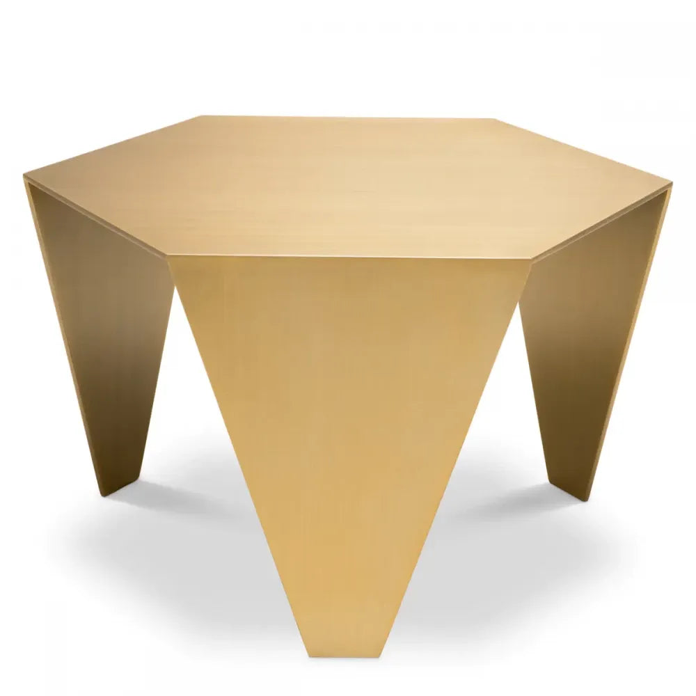 Masuta laterala Asimetrica din Metal Alama L57.5xl34.5cm Metro Chic Eichholtz