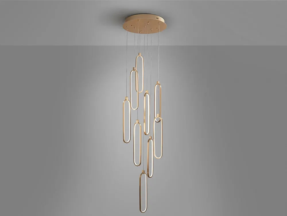 Candelabru din Aluminiu Rose gold H220xD50cm Colette