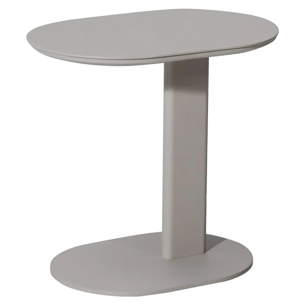 Masuta laterala de exterior din Metal Bej deschis L35xH48.3cm Quinn Richmond interiors