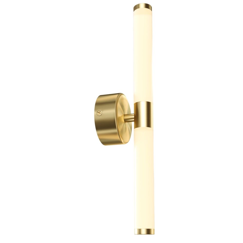 Aplica de perete Aluminiu si Acril Auriu/Alb D3xH36cm Axis