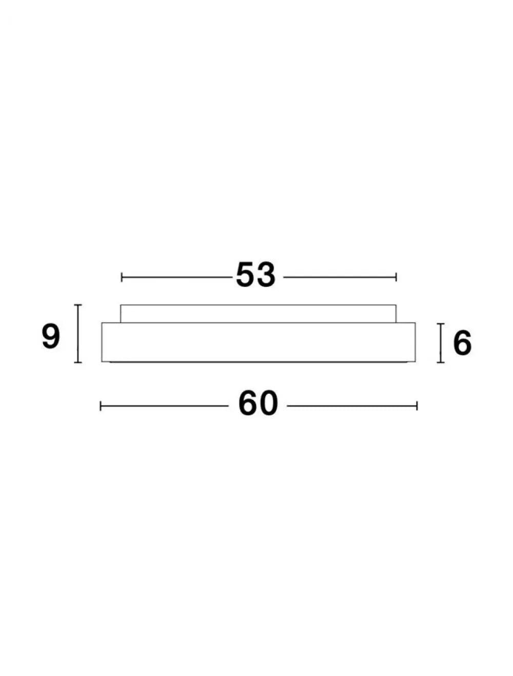 Plafoniera structura din Aluminiu Argintiu si abajur din Acrilic Alb H9xL60cm IP20 50W 2864lm 3000k RANDO THIN
