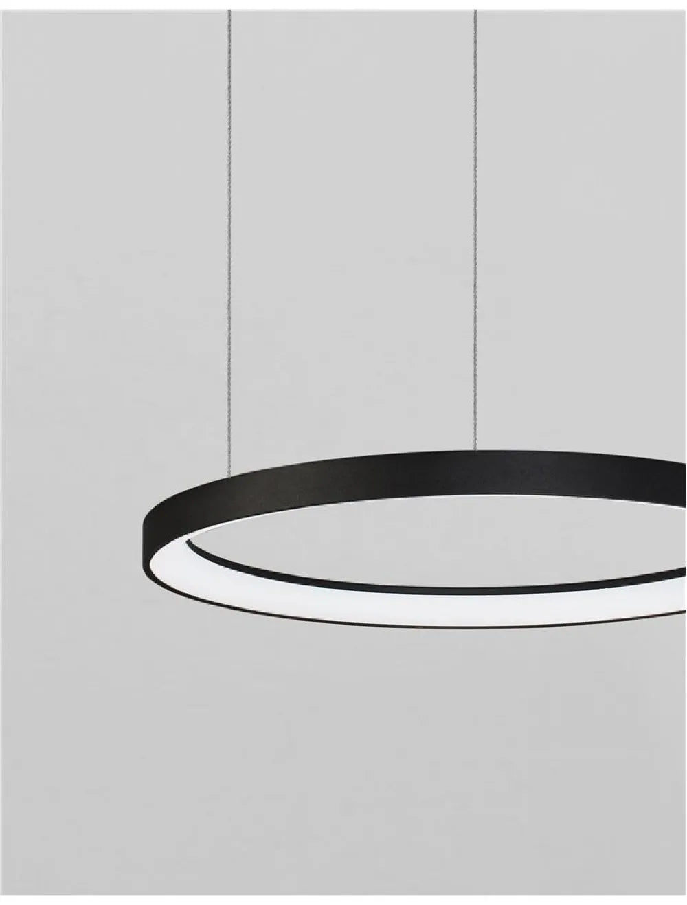 Lustra din Aluminiu Negru H150xL58cm IP20 48W 2880lm 3000k PERTINO