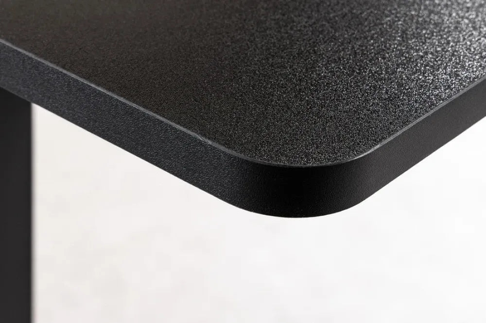 Birou cu inaltime reglabila din MDF Negru si Metal Negru L140xH72-119cm BLACK DESK