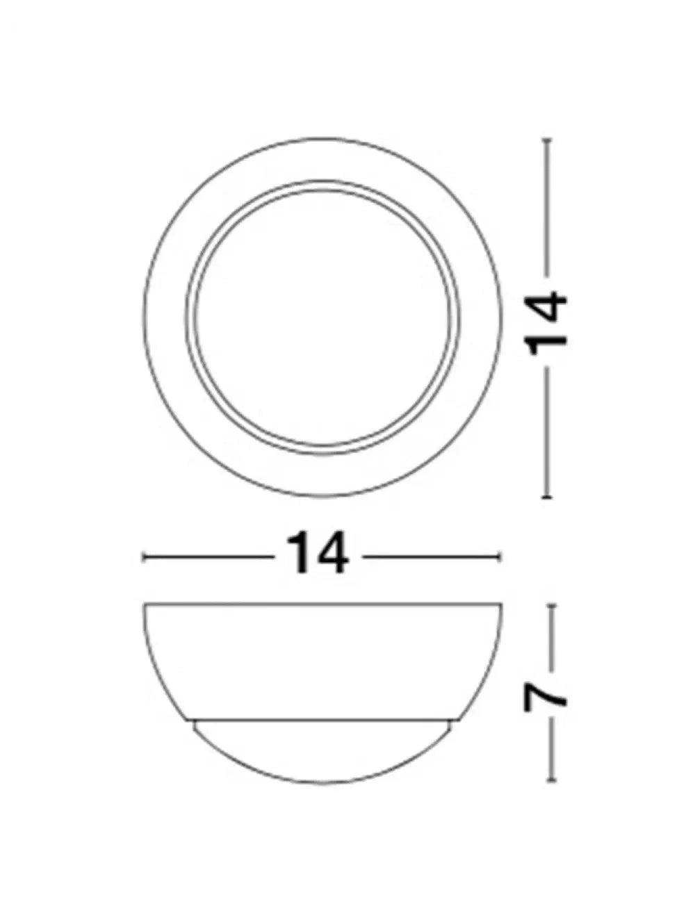 Aplica de perete din Aluminiu Negru H14xL14cm IP20 5W 247lm 3000k ODIN