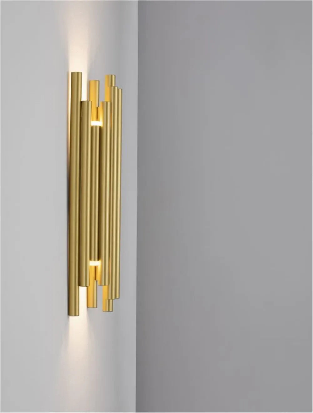 Aplica de perete din Aluminiu Auriu H50xL18cm IP20 20W 1472lm 3000k FELIX