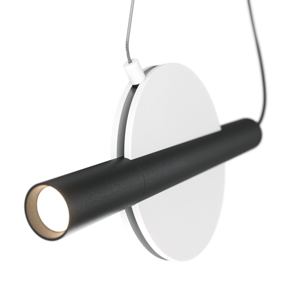 Pendul din Metal Alb D30xH220cm Enigma