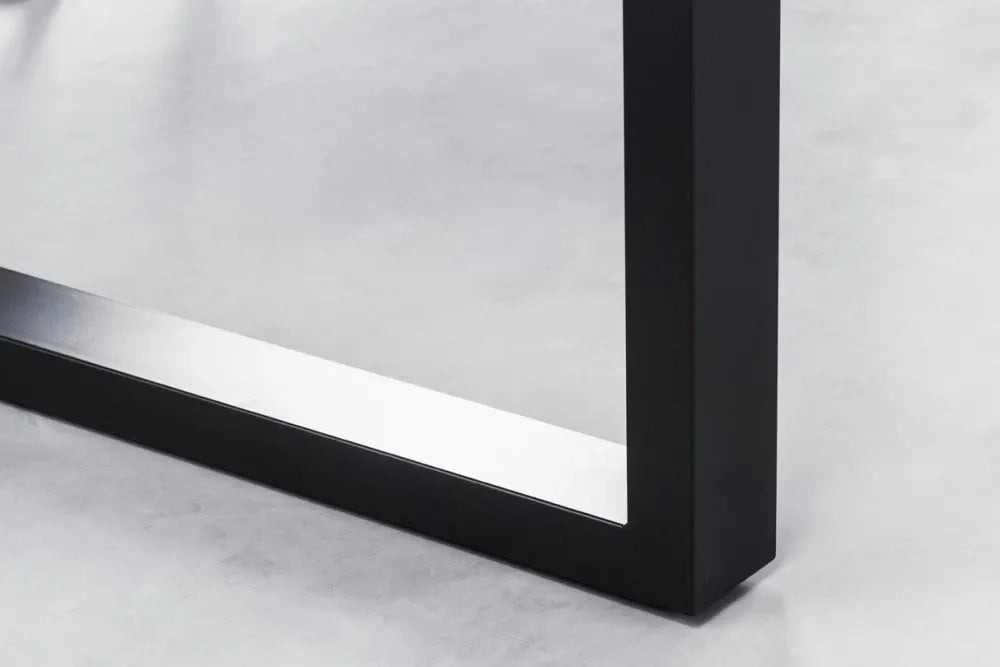 Masa din Lemn de salcam Maro si Metal Negru L160xH76cm Genesis