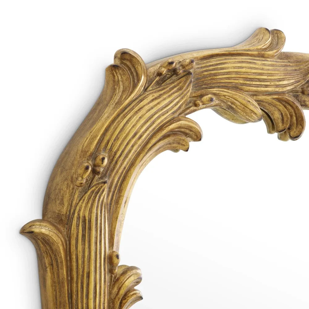 Oglinda cu rama din Lemn/Metal Auriu L92xH129cm Gavin Eichholtz