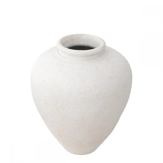 Vaza decorativa din Lut Alb D64cm Reine L Eichholtz
