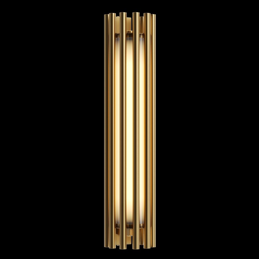 Aplica de perete Aluminiu si Sticla Alama/Auriu D8xH36cm Sonata