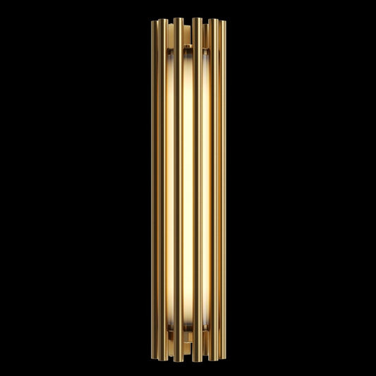 Aplica de perete Aluminiu si Sticla Alama/Auriu D8xH36cm Sonata
