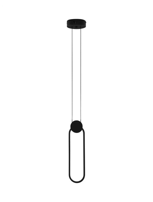 Pendul din Aluminiu Negru H150xL10cm IP20 11W 770lm 3000k WIRO