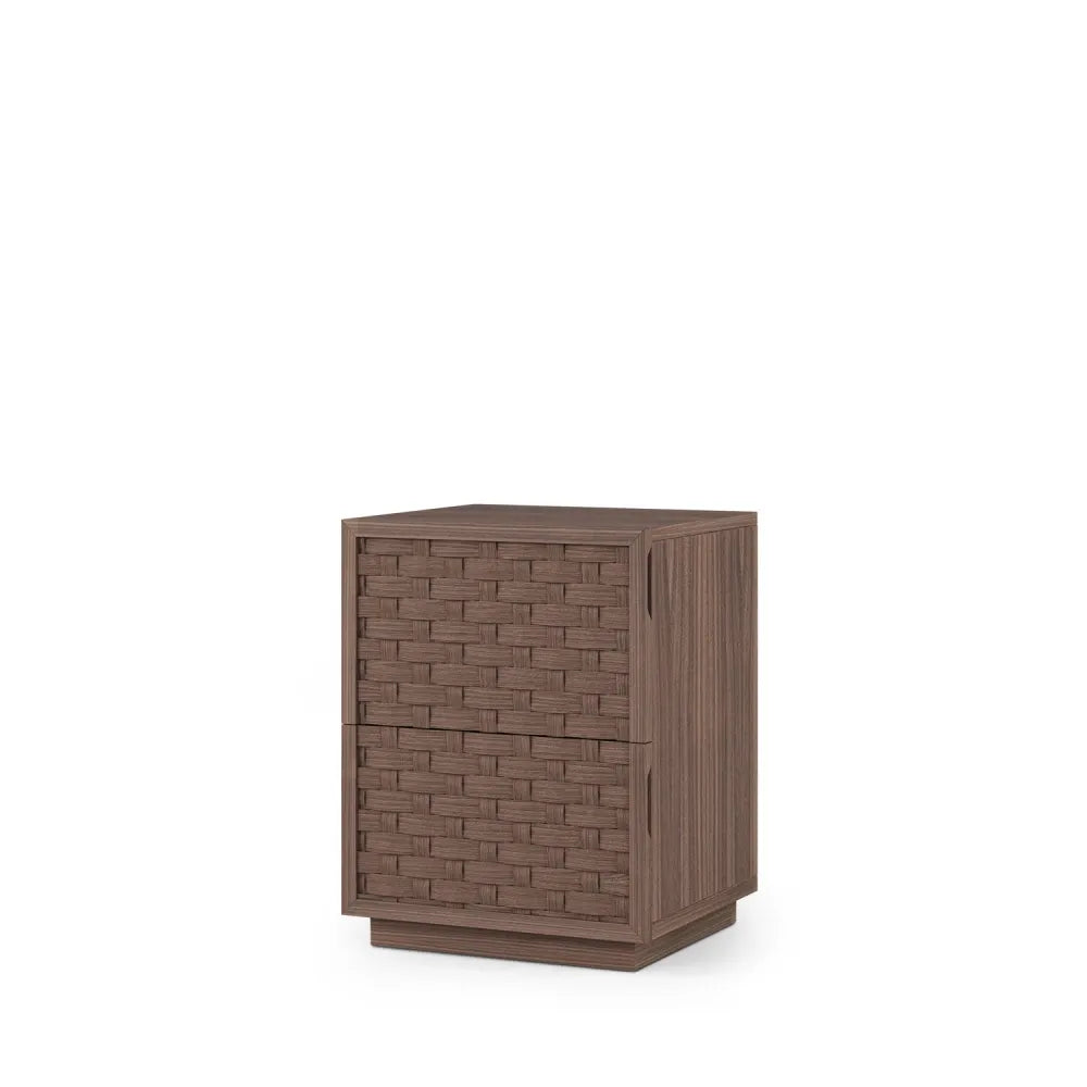 Noptiera cu sertare Borneo de culoare nuc L40xH46cm