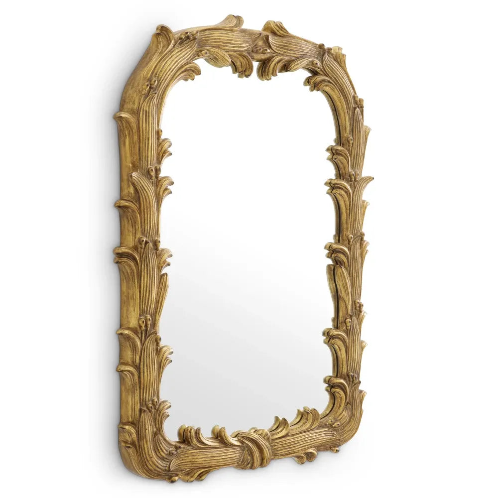 Oglinda cu rama din Lemn/Metal Auriu L92xH129cm Gavin Eichholtz