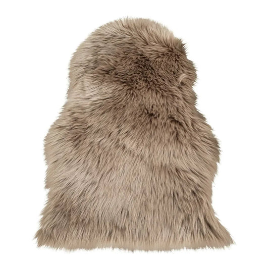 Blanita sintetica decorativa Maro deschis 85x50cm Lambskin Artificial