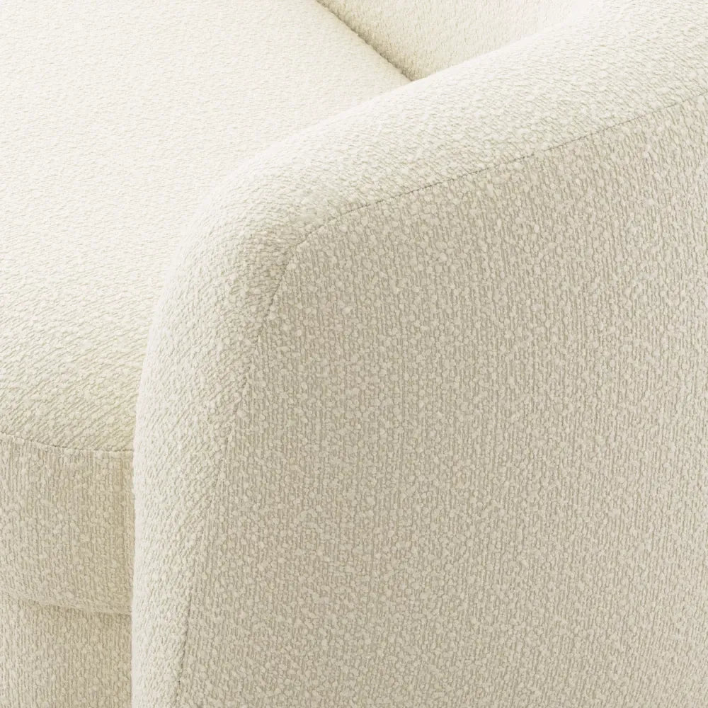Canapea fixa tapitata cu Stofa Boucle Crem L232cm Blaine Eichholtz