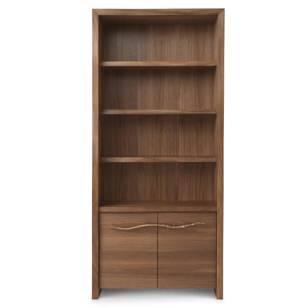 Biblioteca din Furnir de nuc Maro L106xH231cm Charford Eichholtz