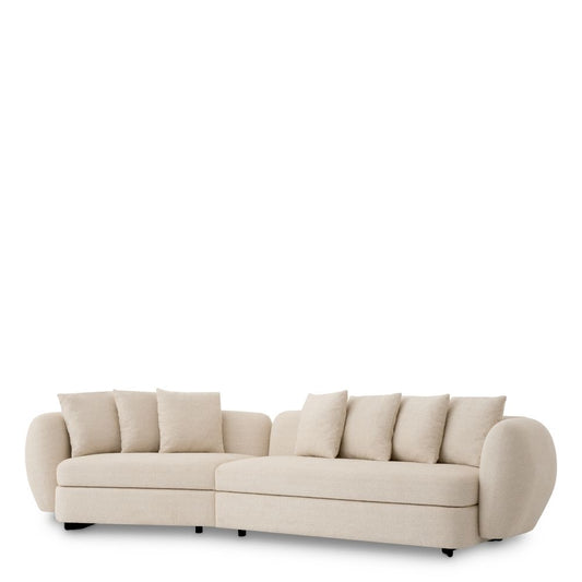 Canapea fixa Sidney Eichholtz din Stofa Nuoro  Bej L314cm