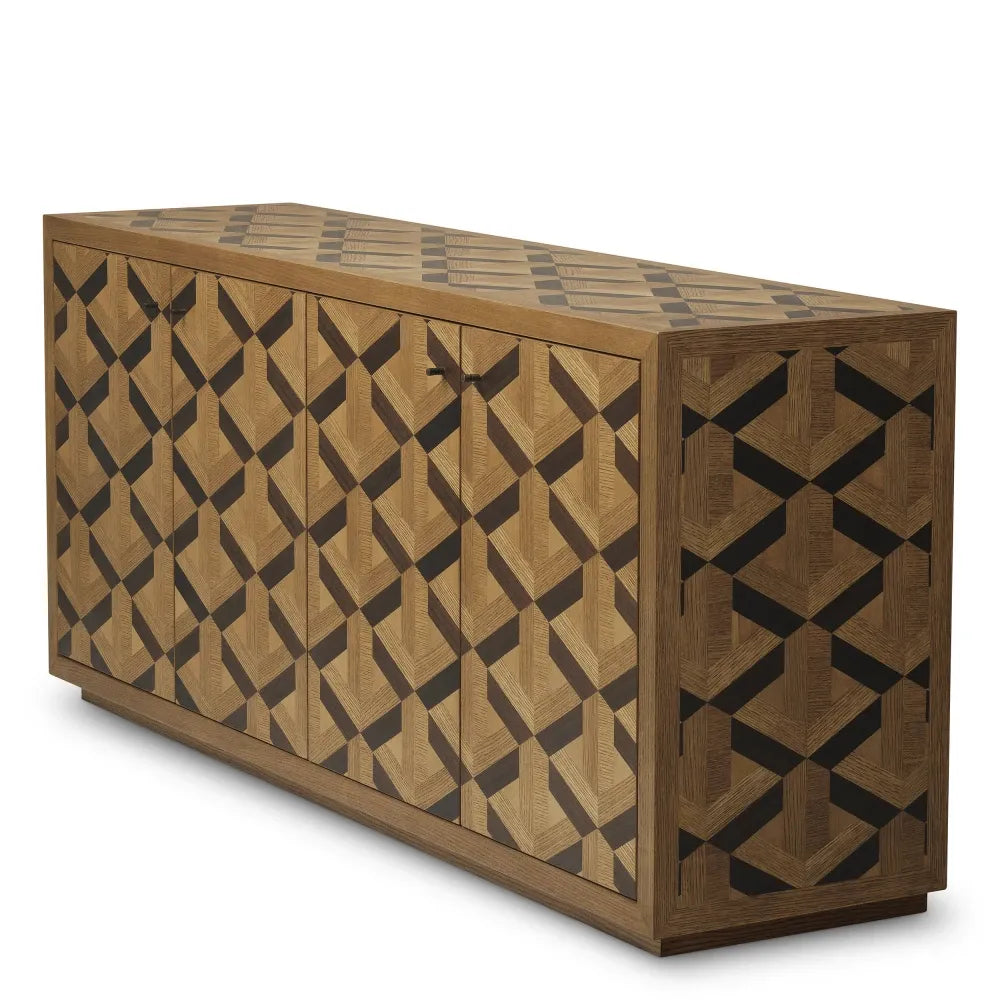 Comoda din Furnir de stejar Maro L180xH80cm Rubicon Eichholtz