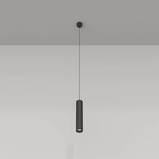 Pendul din Aluminiu Negru H133xD6cm IP 20 GU10 10W Focus