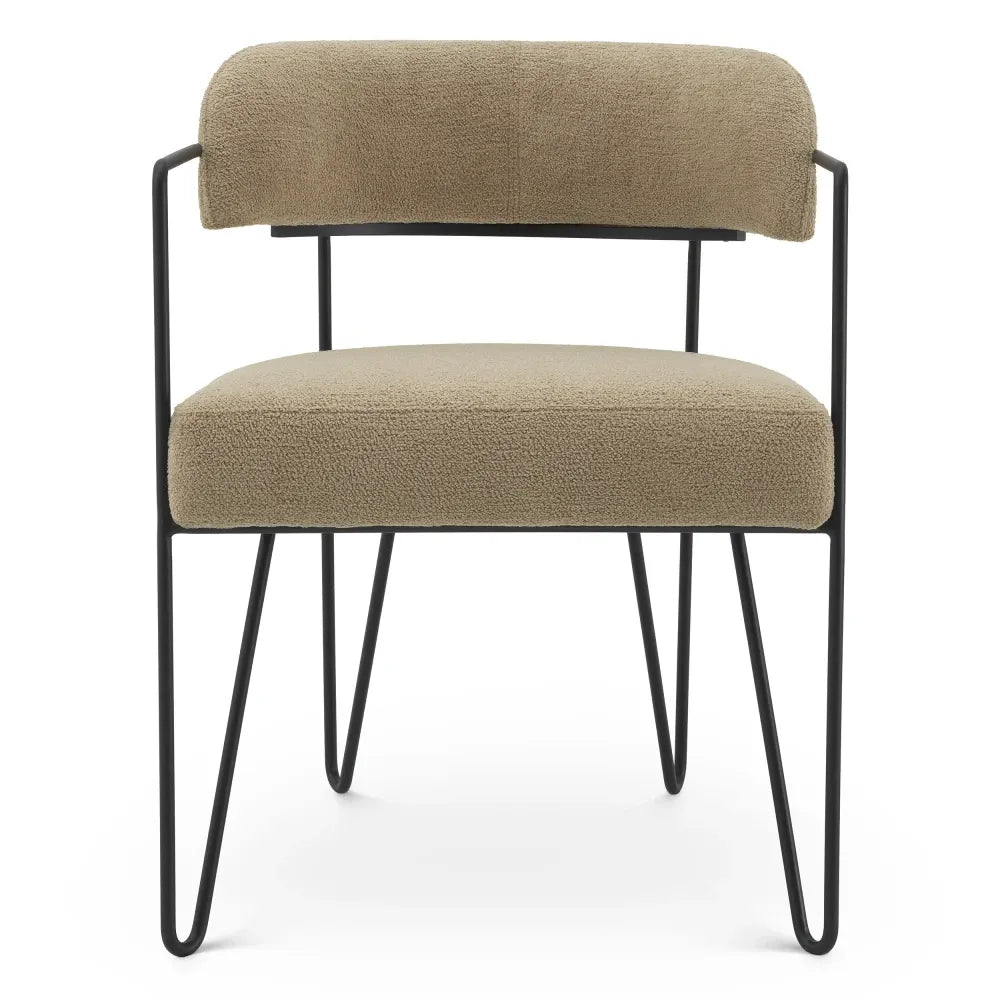 Scaun tapitat cu Stofa Bej L53xA57xH74cm Giuseppe Eichholtz