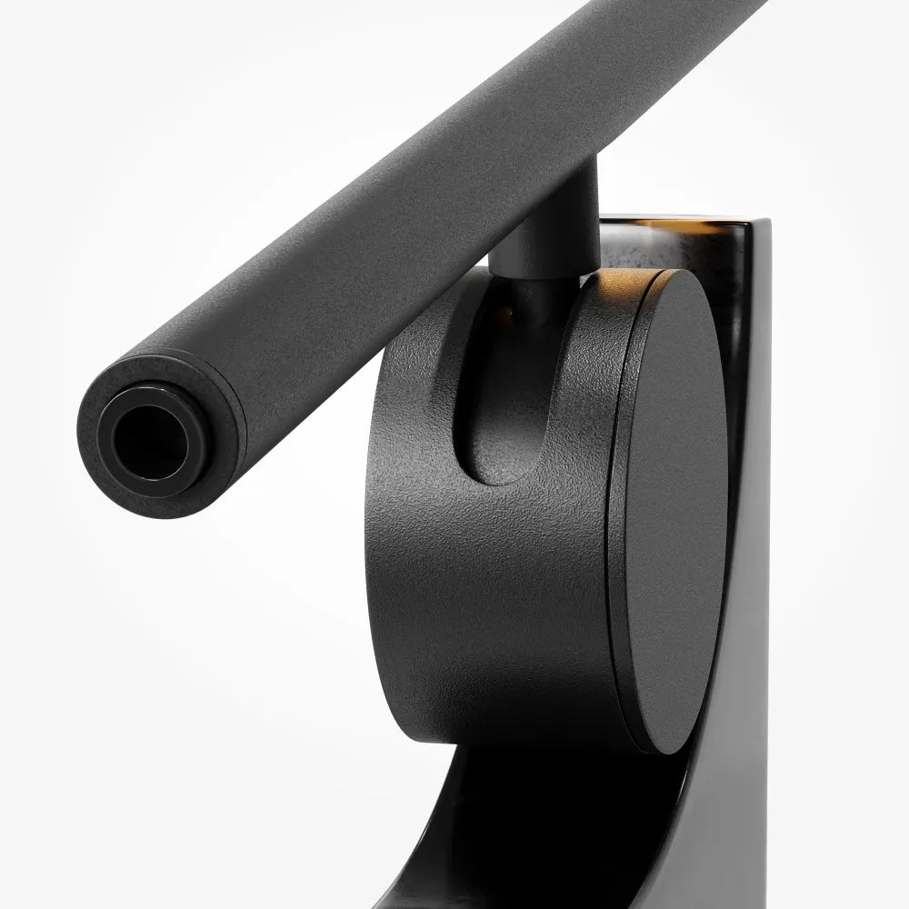 Veioza din Metal/Marmura Negru si Metal Negru H27.1xL42.4cm Monumento
