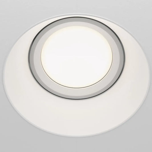 Spot incastrat rotund din Aluminiu Alb H4xL12cm IP 20 GU10 50W Dot