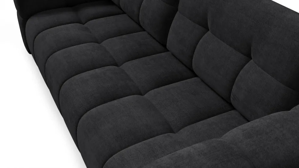 Canapea tapitata cu material pet friendly Alias negru L241x104cm