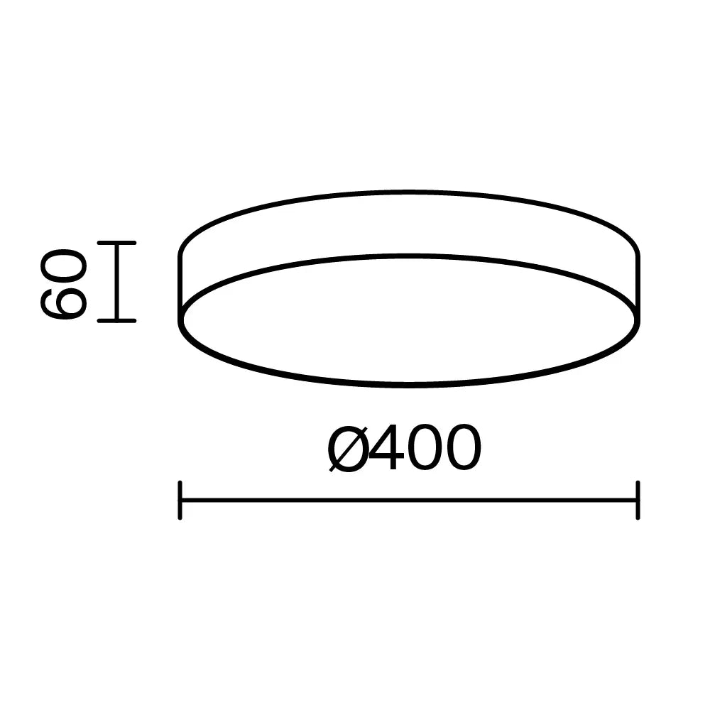 Plafoniera din Aluminiu Auriu mat H6xD40cm Zon