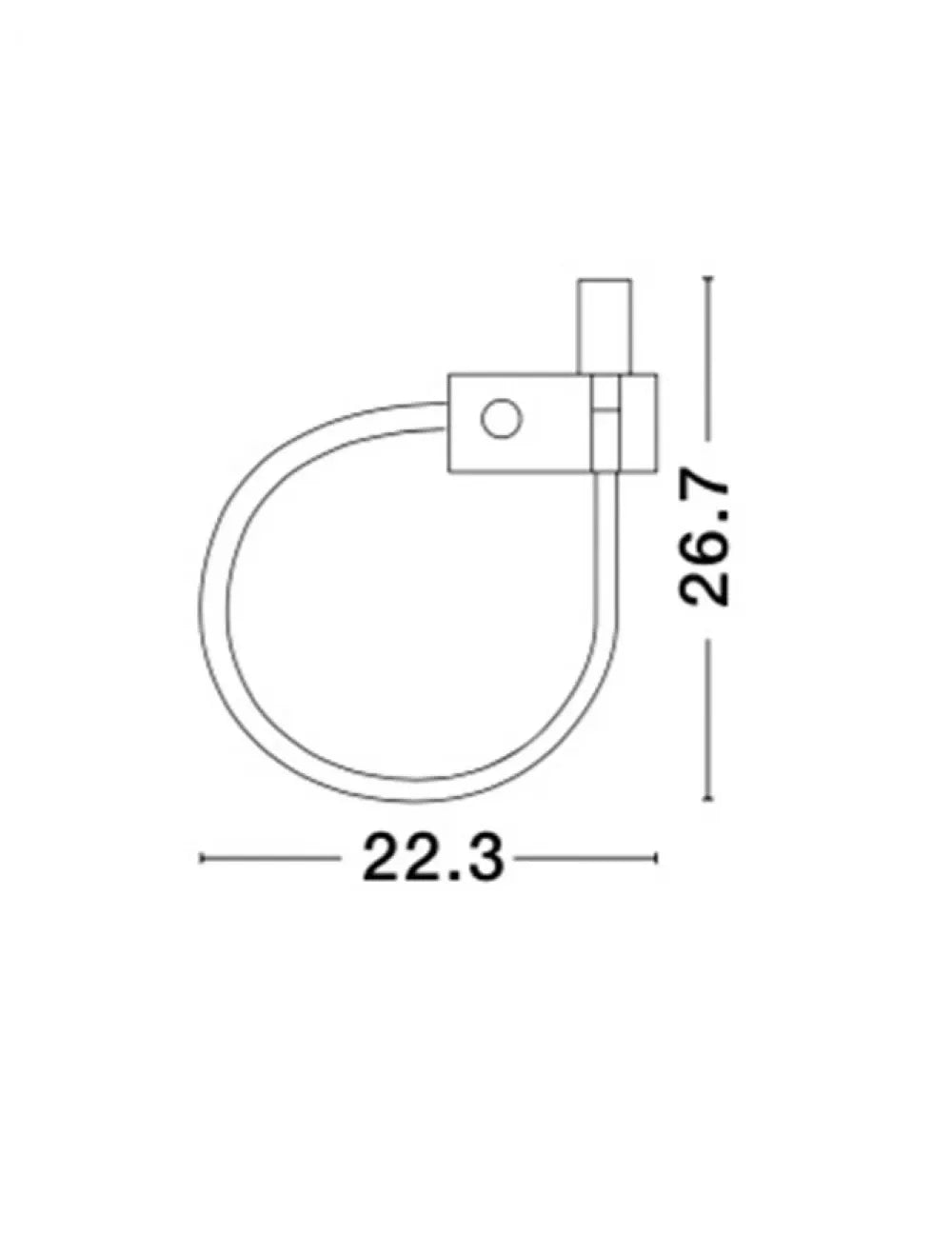 Aplica de perete din Aluminiu Alb H26.7xL22.3cm IP20 3W 190lm 3000k GENEVA