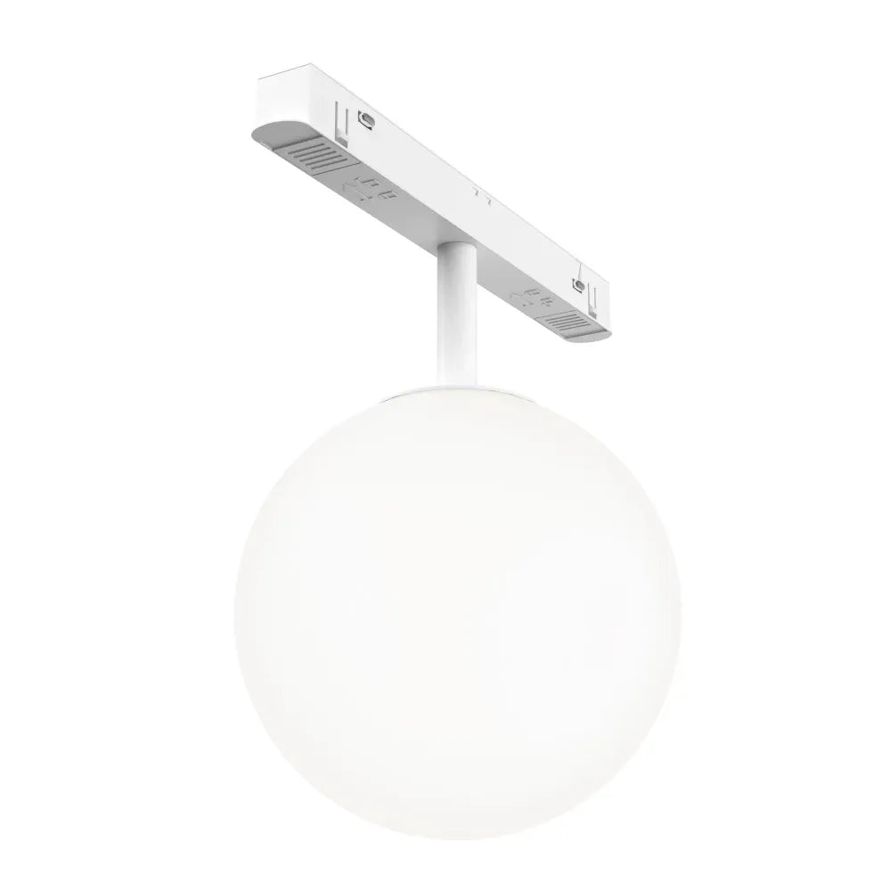 Spot dimabil smart pentru sina Exility din Metal Alb si Sticla Alb H19.8xD13cm 5W 340lm 3000-6000k Luna