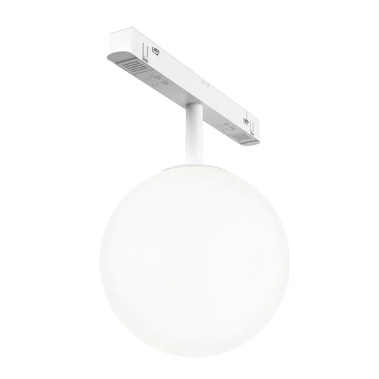 Spot dimabil smart pentru sina Exility din Metal Alb si Sticla Alb H19.8xD13cm 5W 340lm 3000-6000k Luna