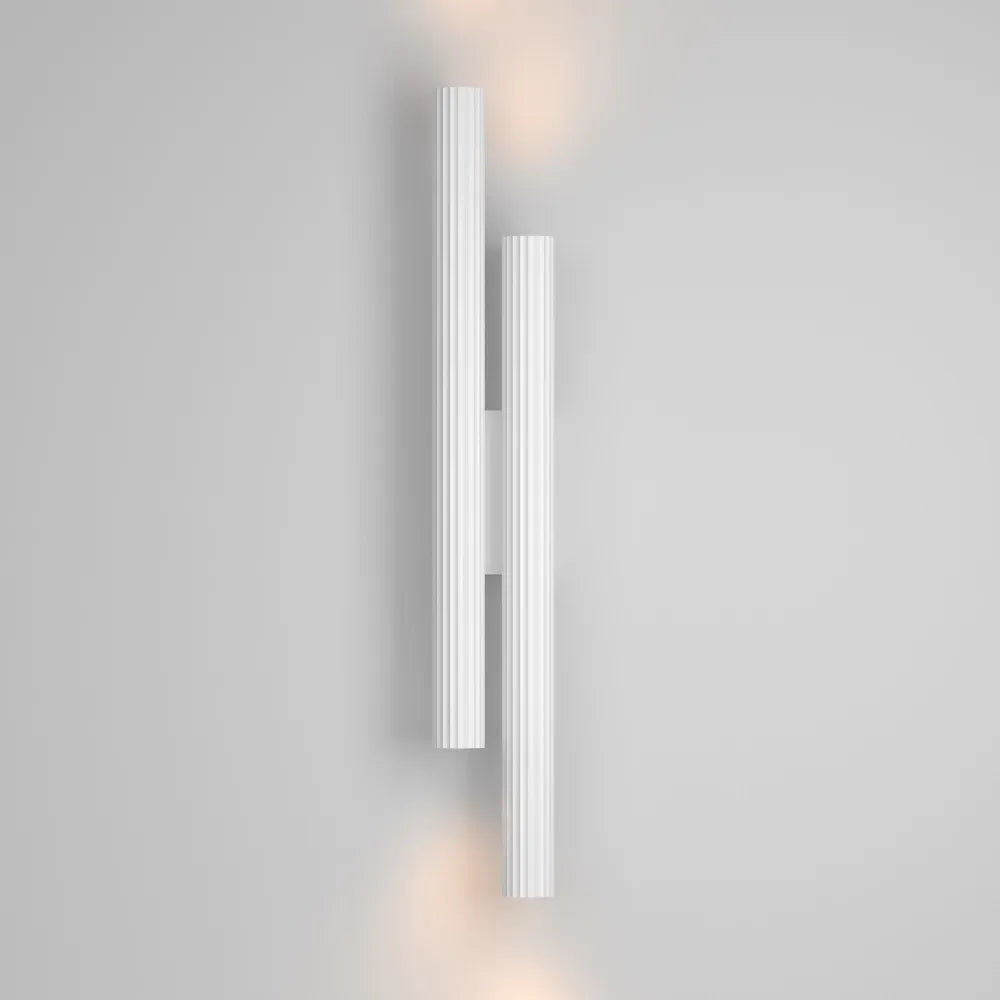 Aplica perete din Aluminiu Alb H49xD3.2cm Calipso