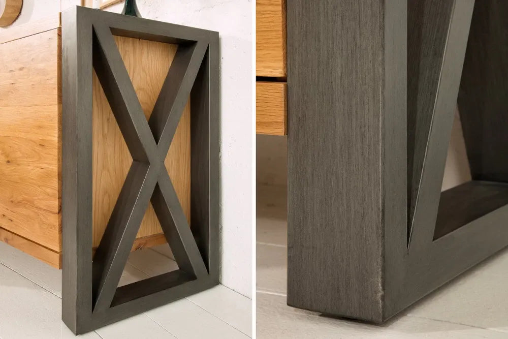 Comoda din MDF Maro si Metal Negru L200xH81cm Thor