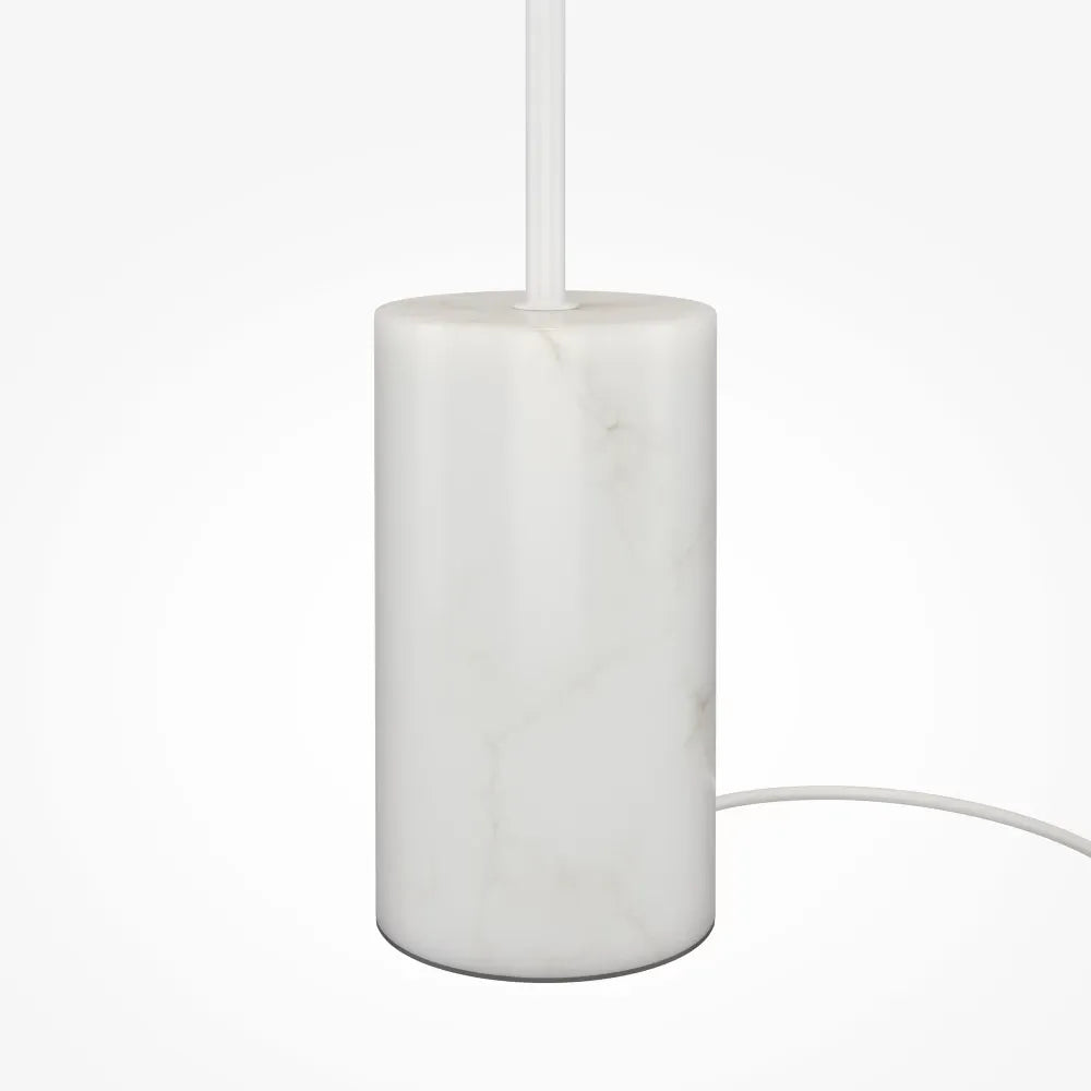 Lampa podea din Metal Alb si Sticla Alb H145xD22cm Kyoto
