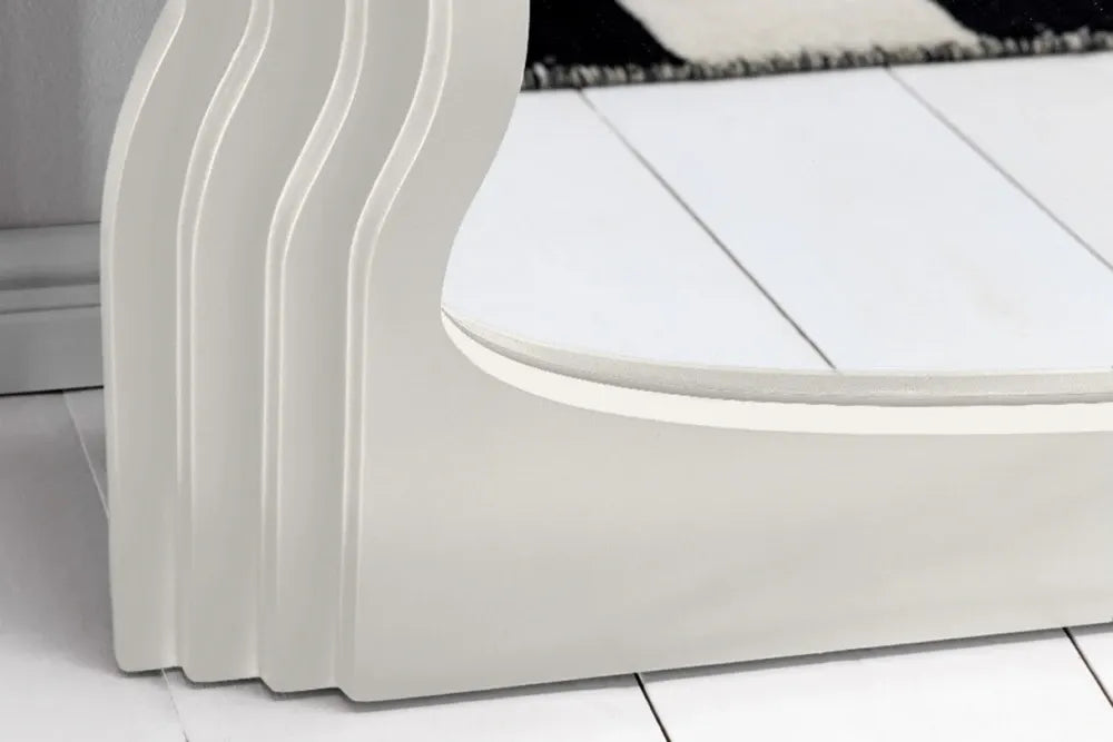 Oglinda cu rama din Poliuretan/MDF Alb H160xL80cm Wave