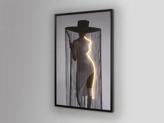 Tablou cu led din Panza/MDF Multicolor L80xH120cm Diva
